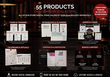 55-in-1 Ultimate FemDom Obedience Bundle