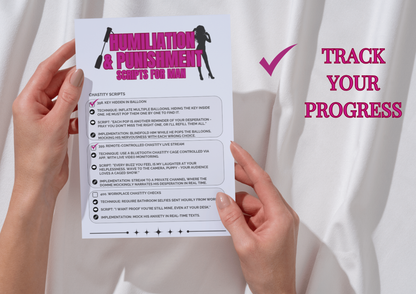 1871 Submissive Man FemDom Tasks