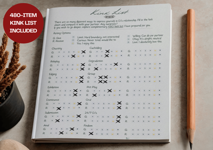 2027 Kink Planner Guided Workbook