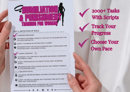 87-in-1 Ultimate Submissive Woman Bundle | 2709 Scripts, 241-Day BDSM Ritual Training
