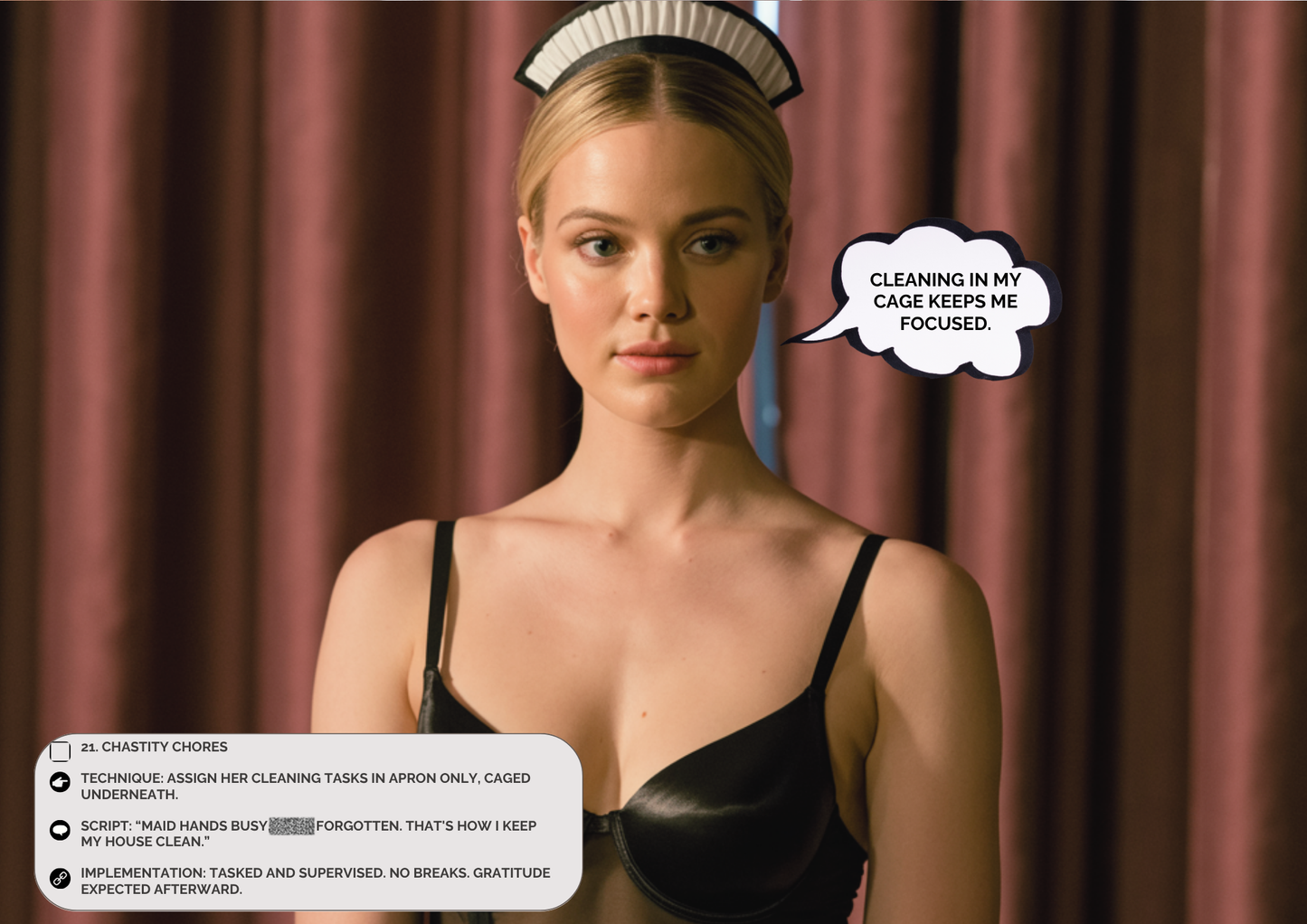 62 Chastity Discipline Protocols for Submissive Women
