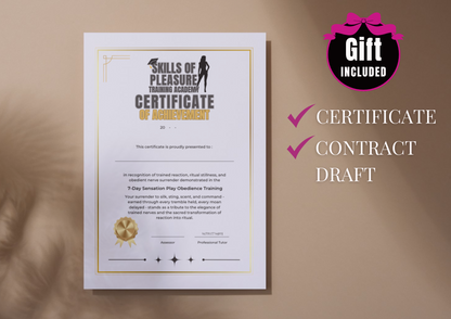 7-Day Sensation Obedience Training Plan for Submissive Women