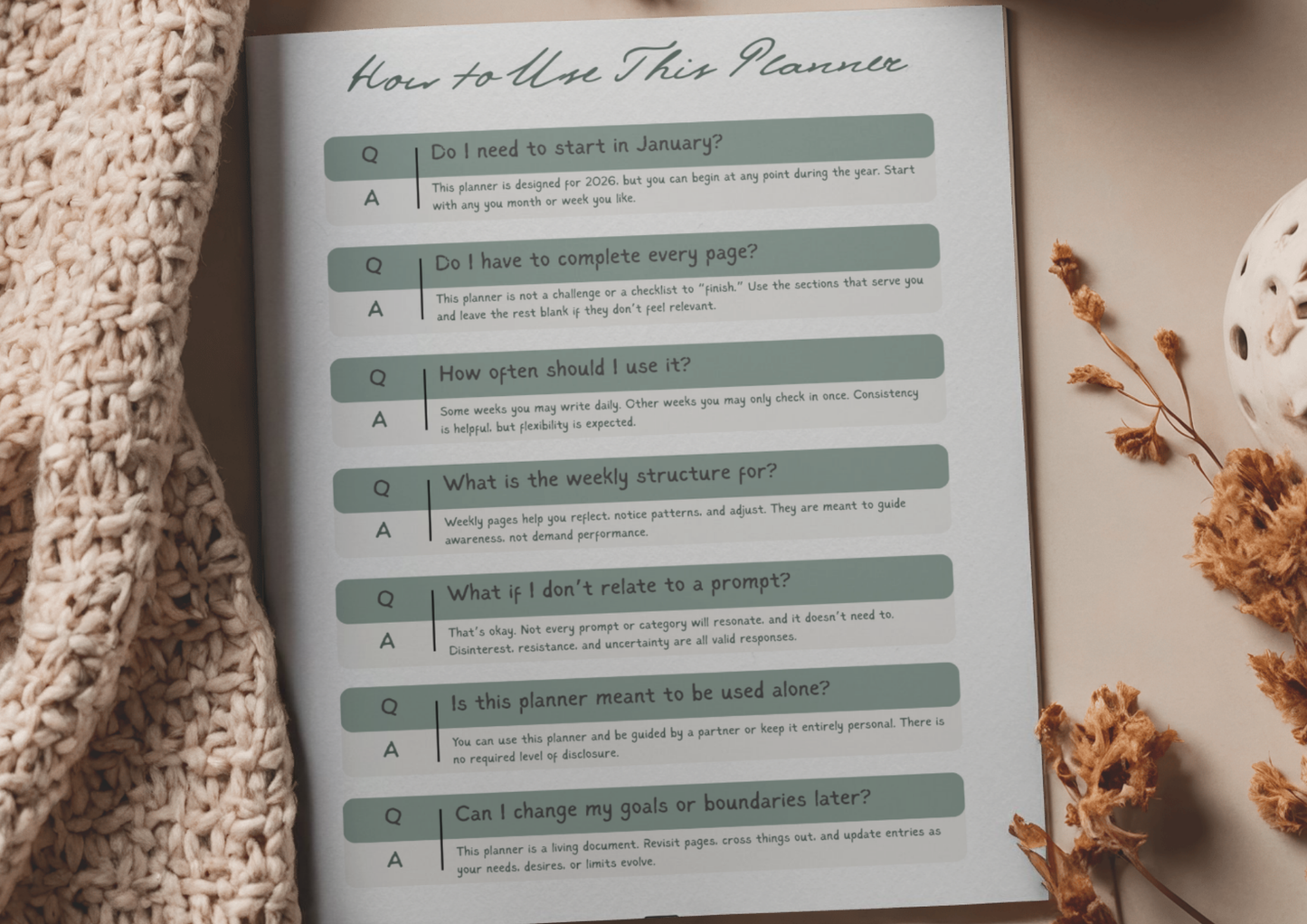 Kink Planner Guided Workbook