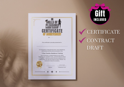 Personal 7-Day Obedience Training Plan