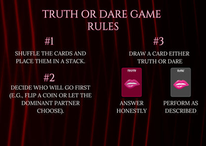 300 BDSM Truth or Dare Cards for Submissive Women