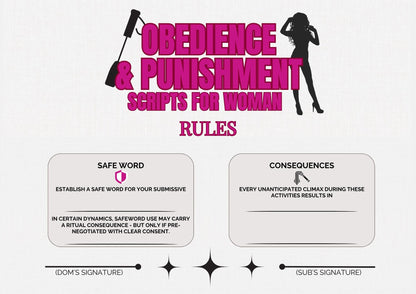 631 Submissive Woman Tasks. Physical Discipline BDSM Training Scripts. Obedience, Punishment & Ritual Play. Dominant Gift Set