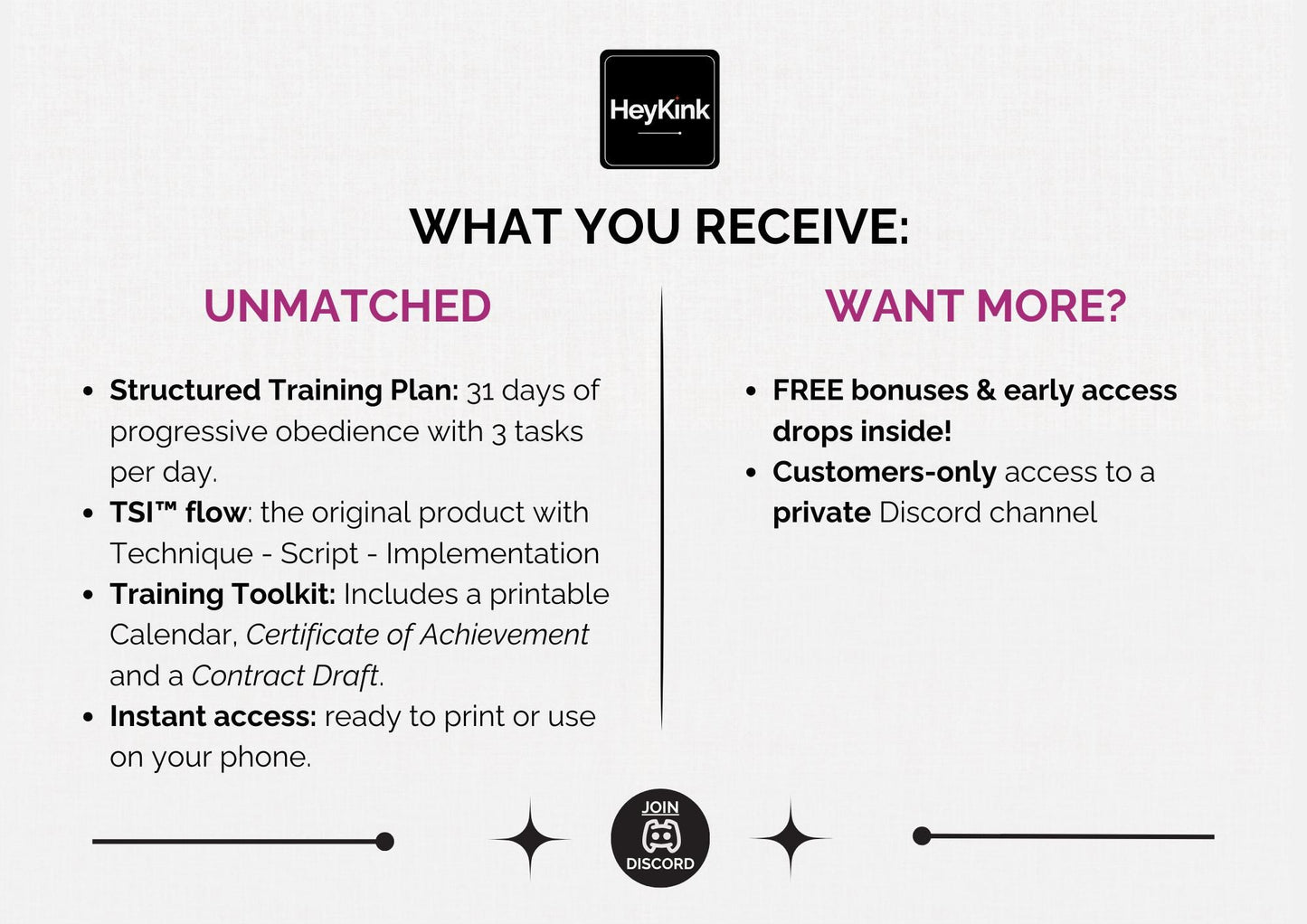 Locktober Calendar for Submissive Women