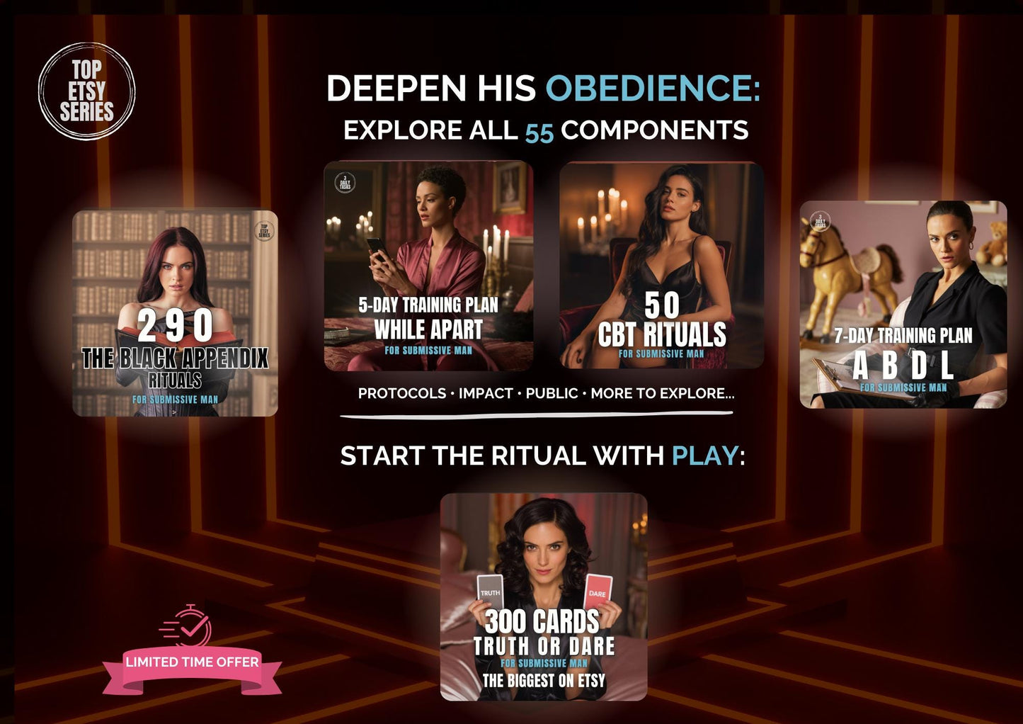 55-in-1 Ultimate FemDom Obedience Bundle