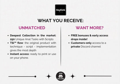 250 Anal Obedience Tasks