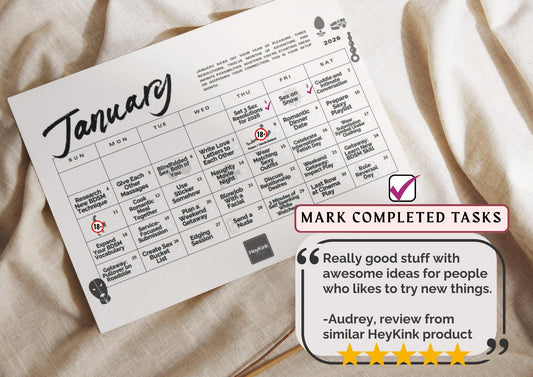 Sex Calendar 2026: 365 Daily Tasks