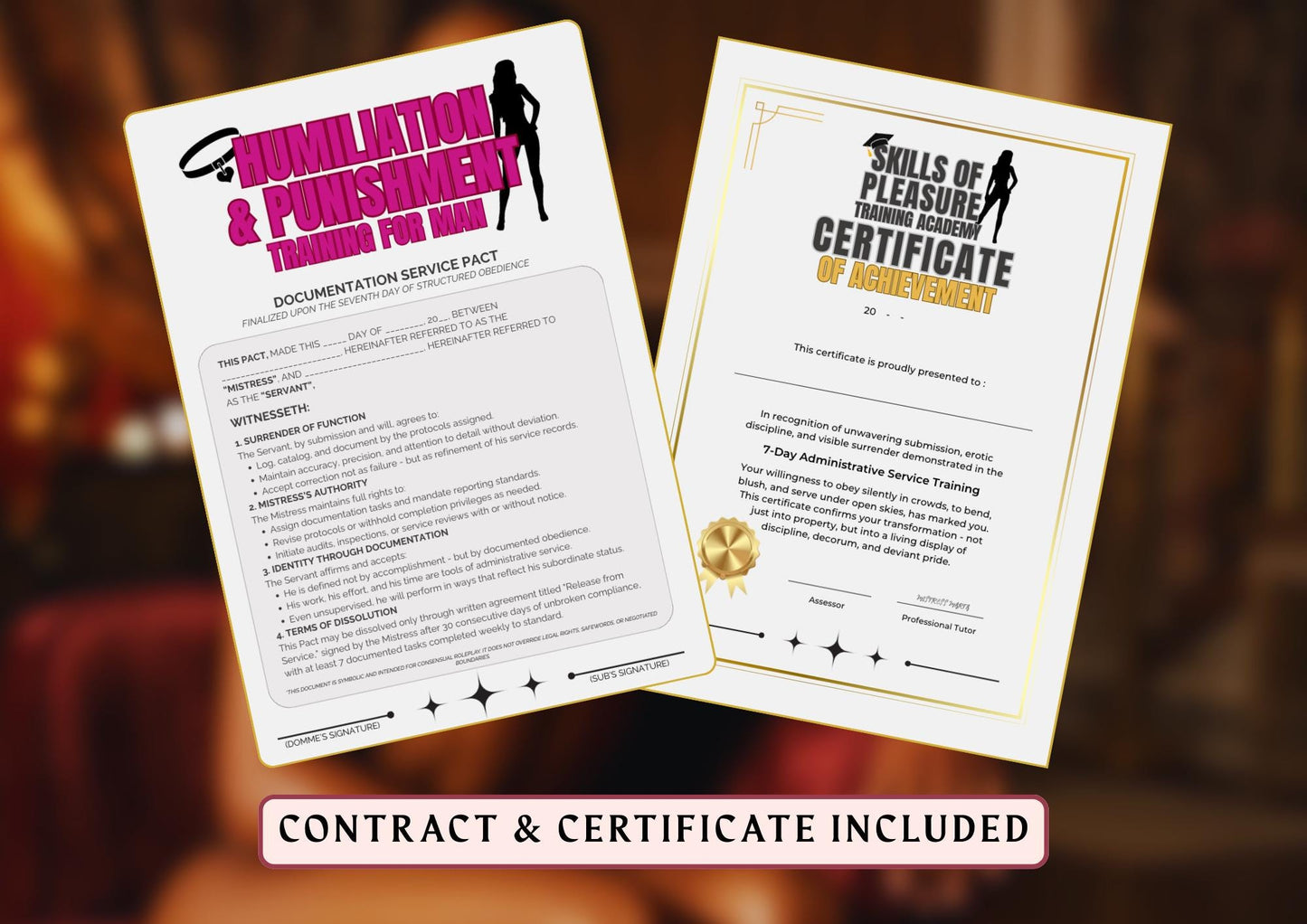 7-day Documentation Obedience Training for Submissive Men