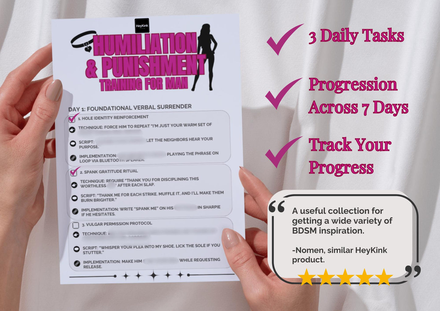 7-day Dirty Talk Obedience FemDom Training