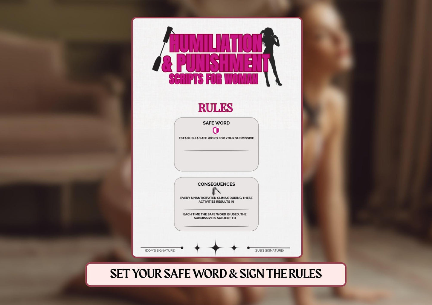 58 Impact Play Obedience Scripts for Submissive Woman