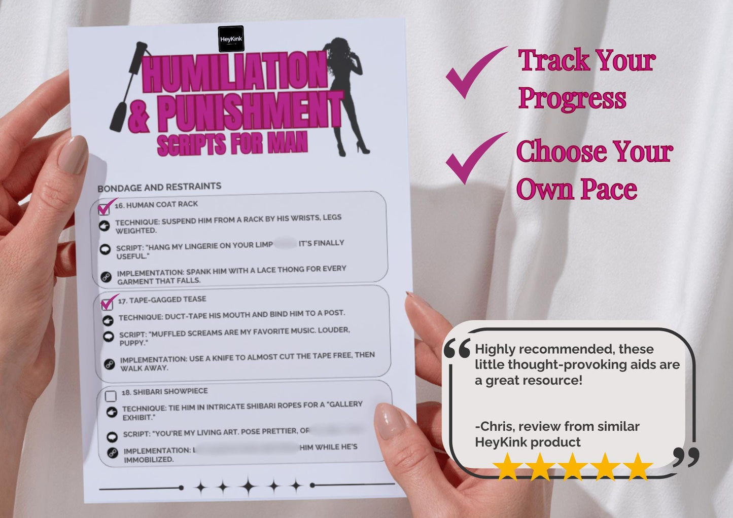 50 Bondage FemDom Tasks