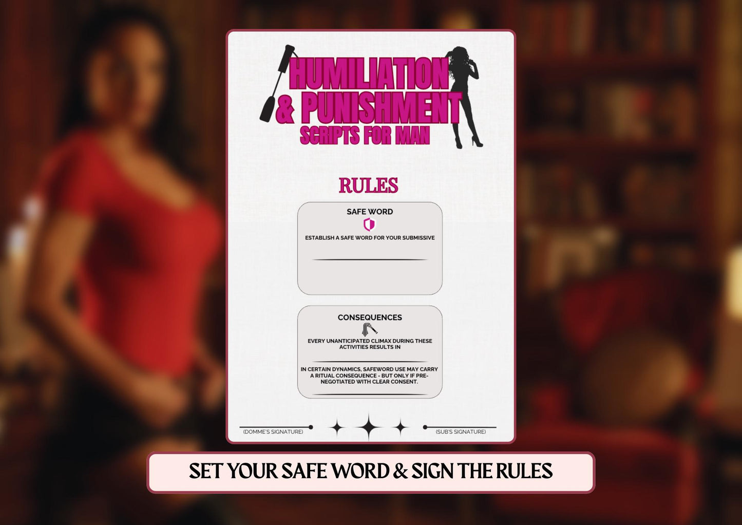 50 Orgasm Manipulation Scripts for Submissive Man