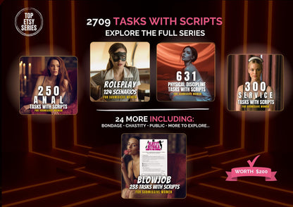 87-in-1 Ultimate Submissive Woman Bundle | 2709 Scripts, 241-Day BDSM Ritual Training