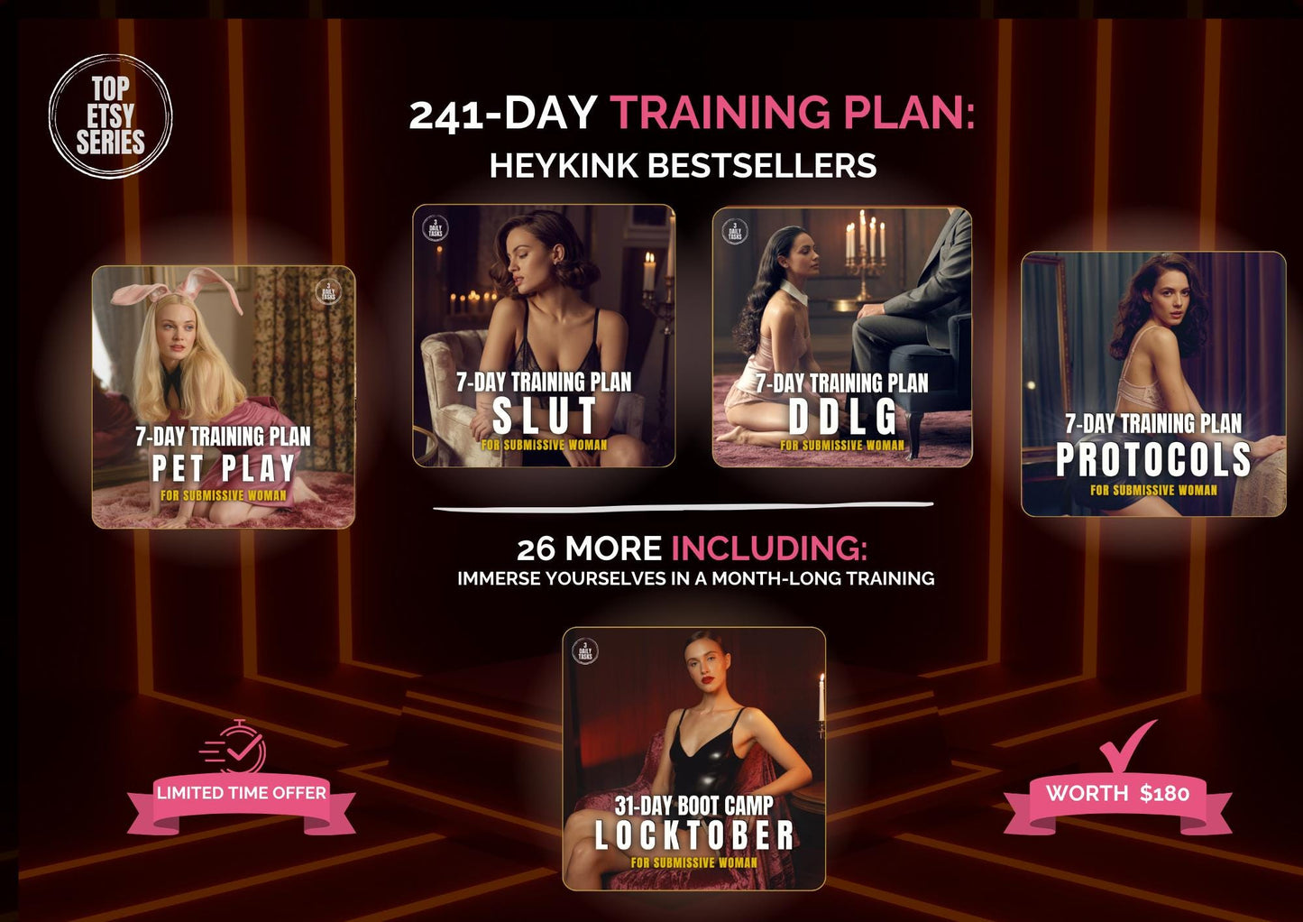 87-in-1 Ultimate Submissive Woman Bundle | 2709 Scripts, 241-Day BDSM Ritual Training