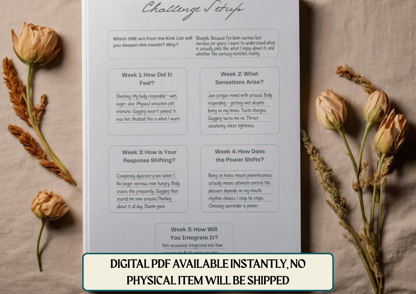 31-Day Kink Journey Training Journal Log