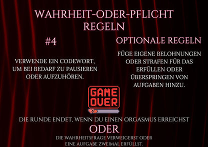 300 Wahrheit-oder-Pflicht-Karten für freche Paare